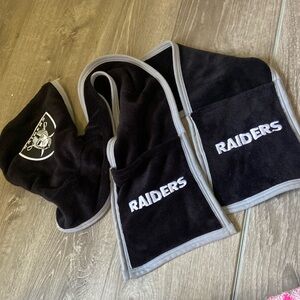 Little Earth NFL Raiders Ultra Fleece Hoodie Scarf